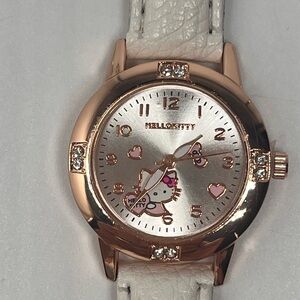 Hello Kitty Rose Gold and White Timepiece